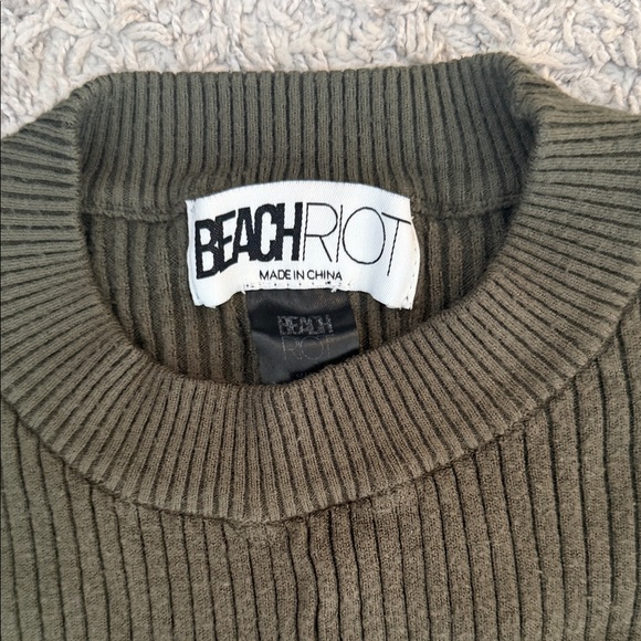Beach Riot RIBBED SWEATER - OLIVE GREEN - Picture 2 of 3